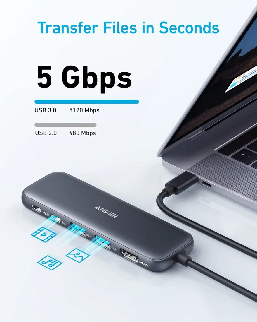 Anker 332 USB-C Hub (5-in-1) view 4