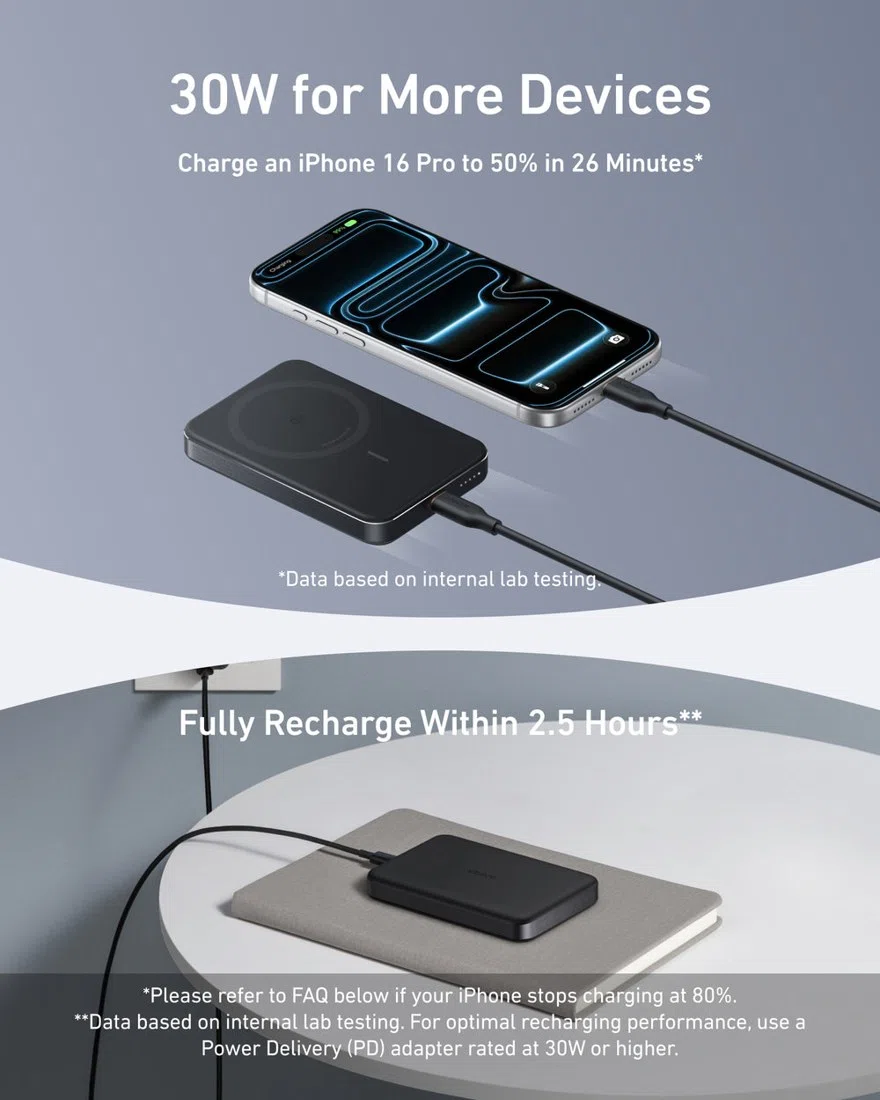 Anker MagGo Power Bank (10K, Slim) view 6