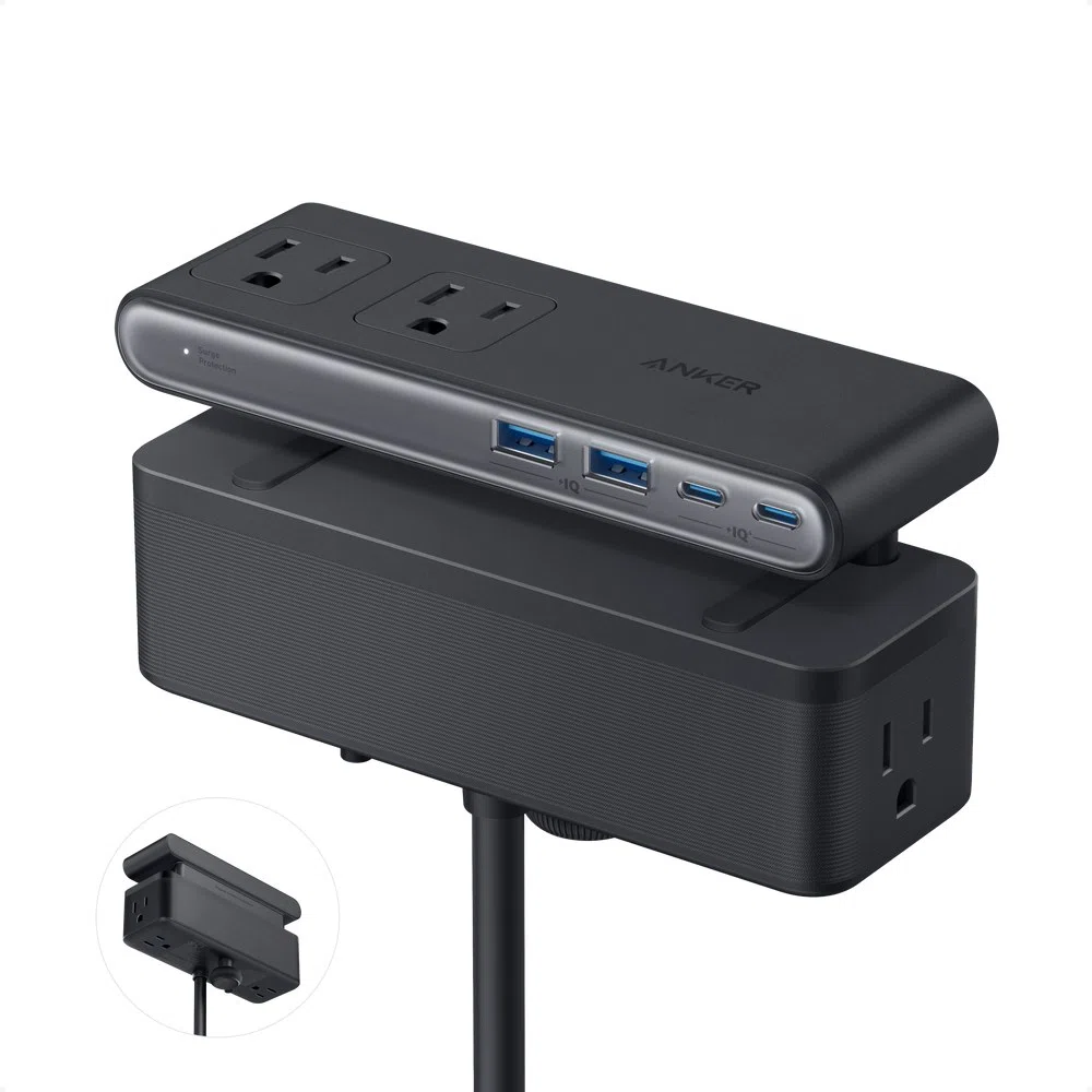 Anker Nano Power Strip (10-in-1, 70W, Clamp)