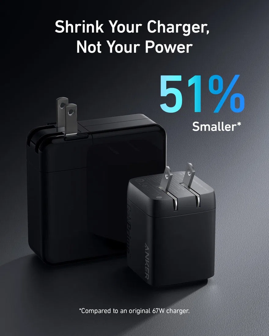 Anker Prime 67W GaN Wall Charger (3 Ports) view 4
