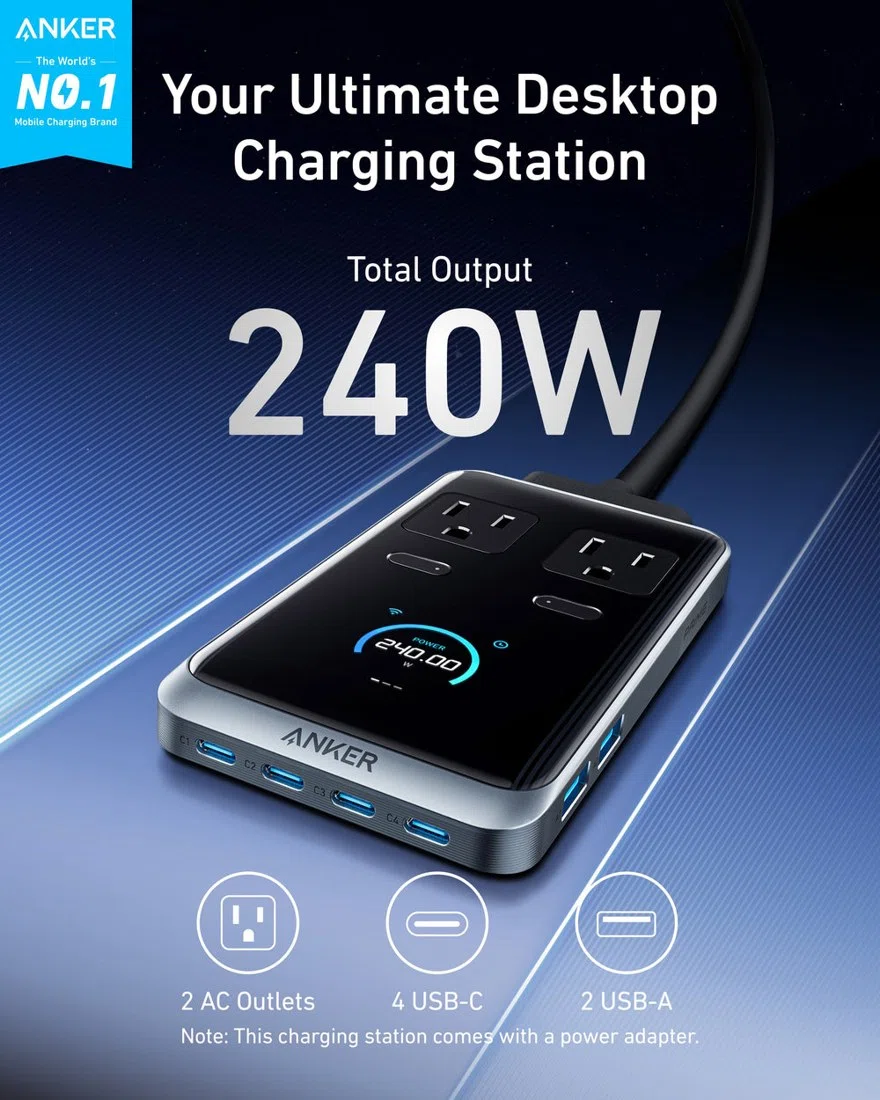 Anker Prime Charging Station (8-in-1, 240W) view 2