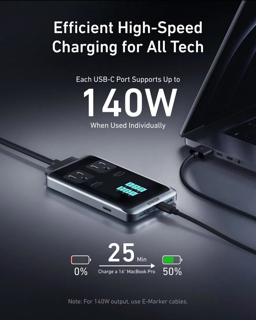 Anker Prime Charging Station (8-in-1, 240W) view 4