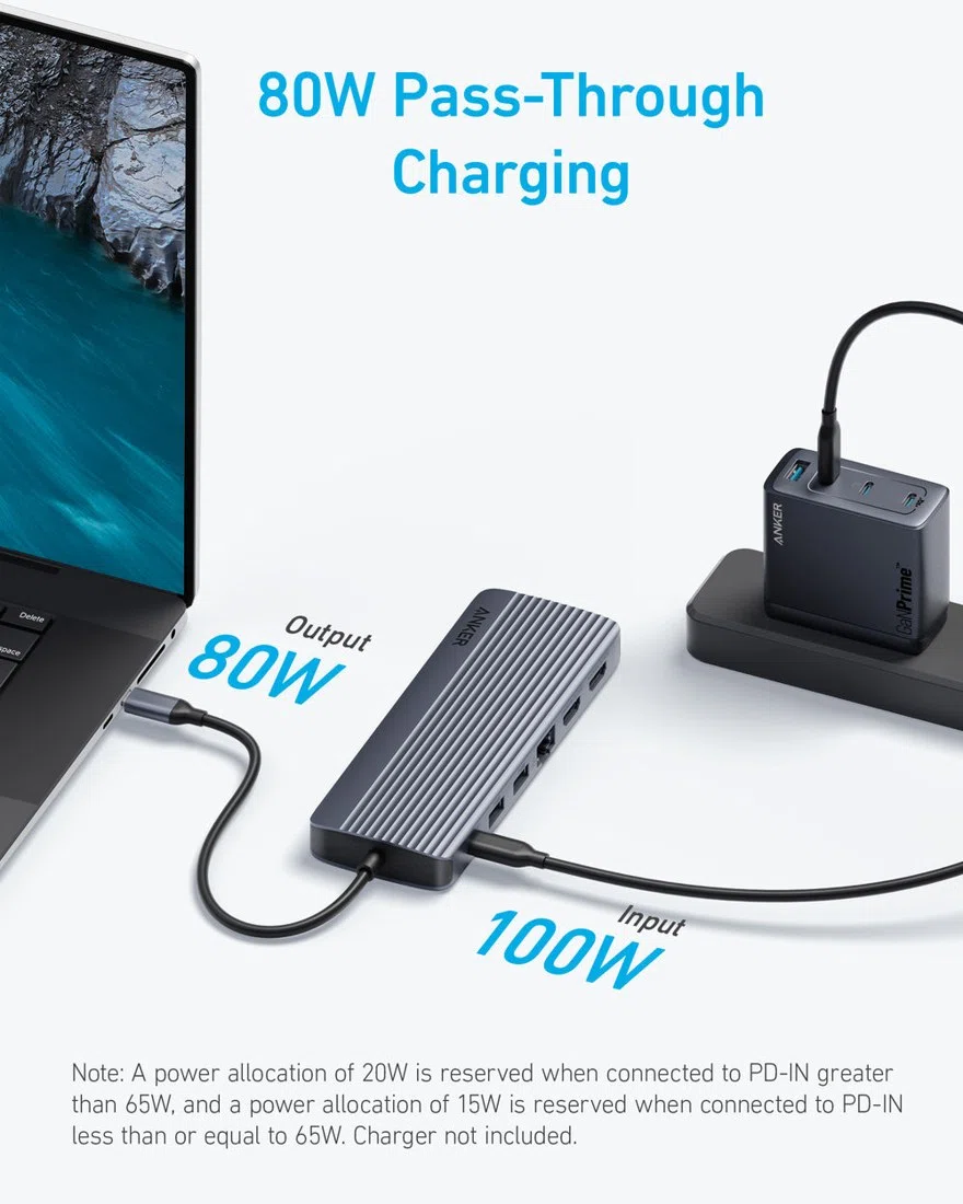 Anker USB-C Hub (14-in-1, Triple Display) view 6