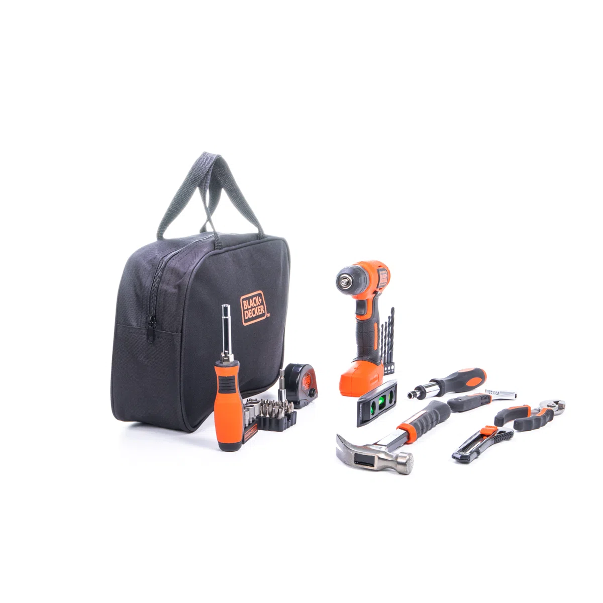 BLACK+DECKER 8V Drill & Home Tool Kit, 57 Piece view 6