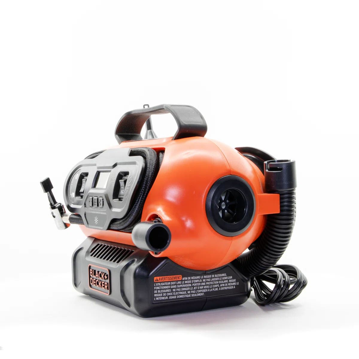 BLACK+DECKER 20V MAX Cordless Tire Inflator, Cordless & Corded Power, Tool Only view 4