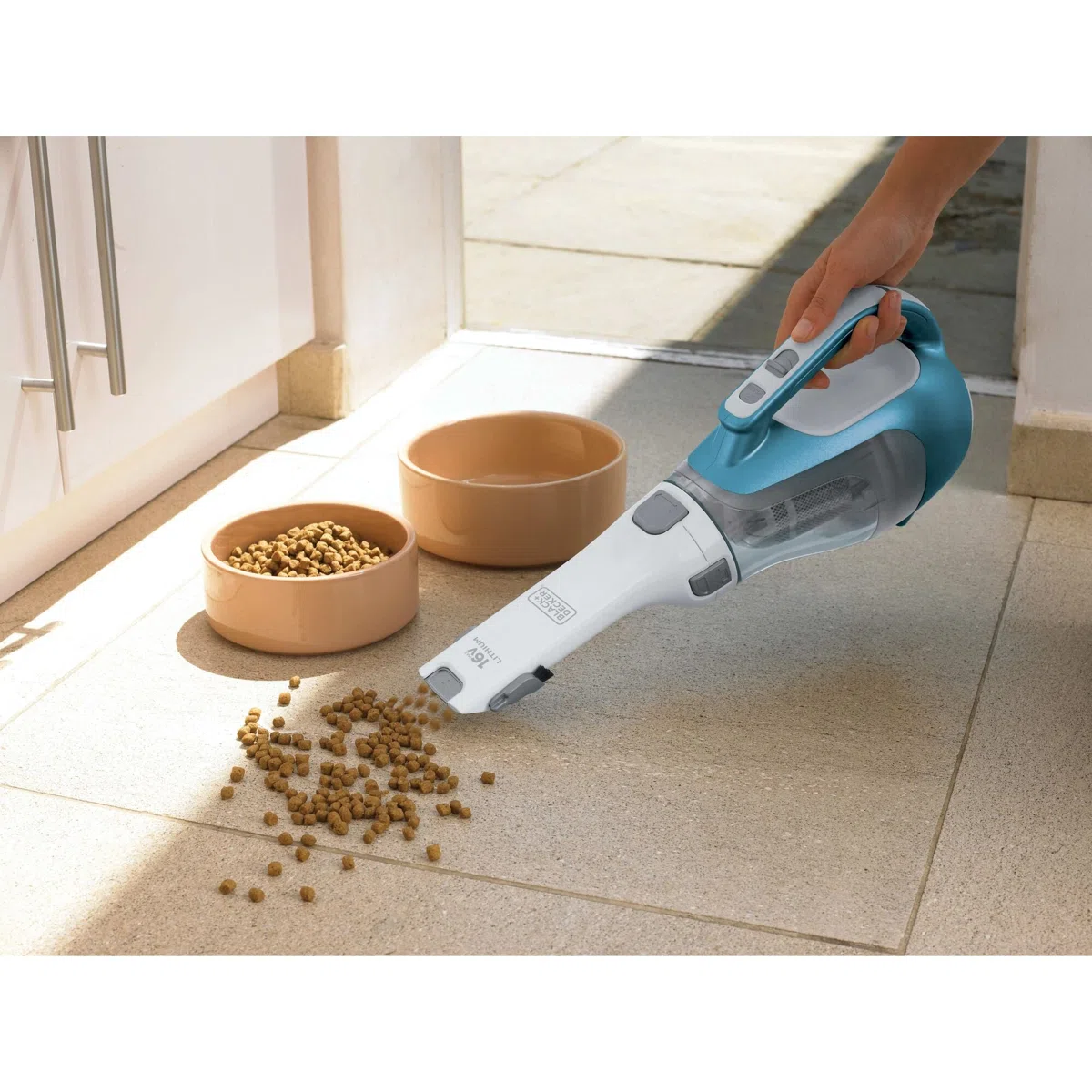 BLACK+DECKER dustbuster AdvancedClean Cordless Handheld Vacuum, White view 2