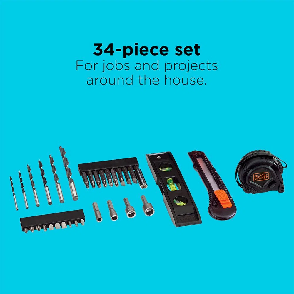 BLACK+DECKER BDCD120VA 20V MAX Drill Project Kit view 3