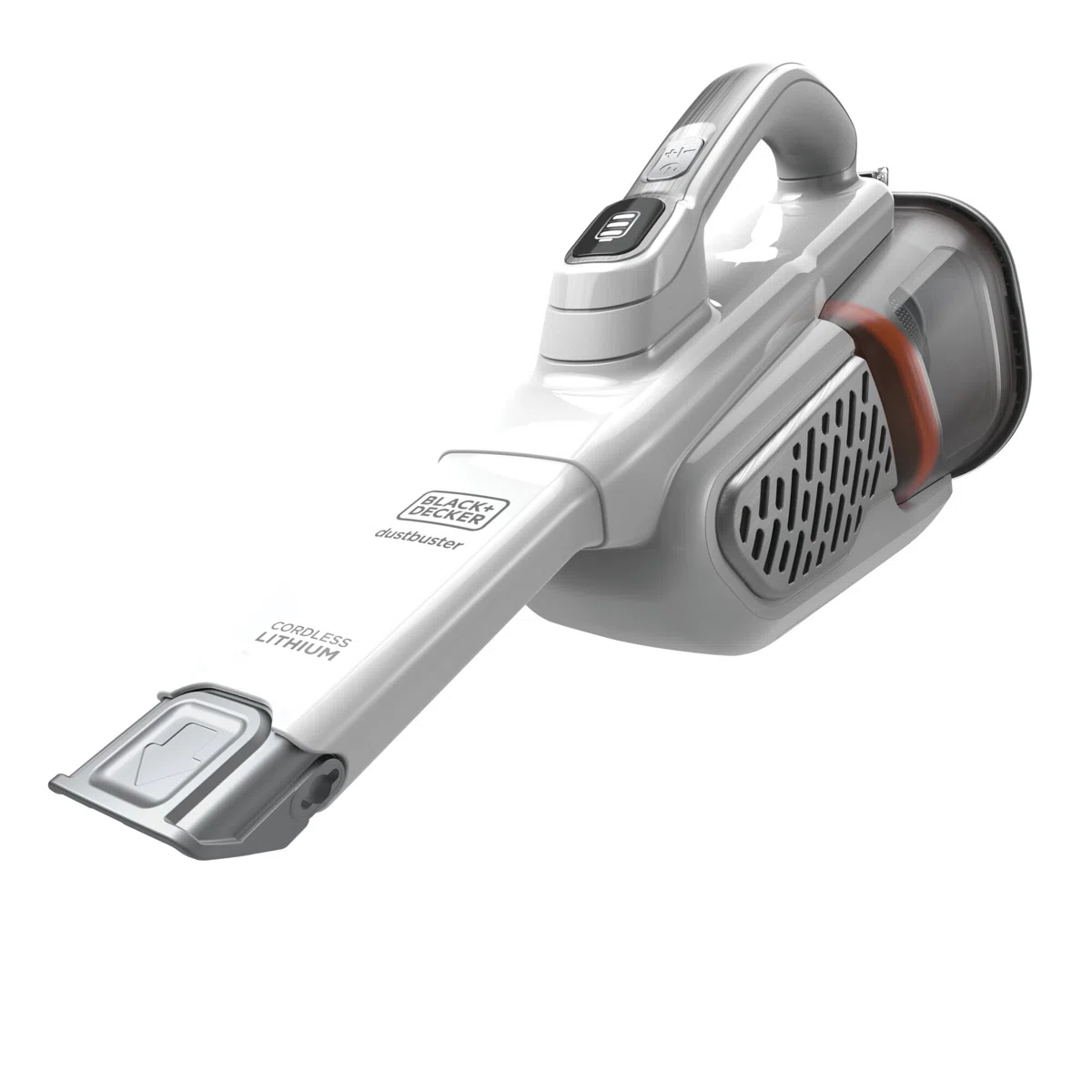 BLACK+DECKER dustbuster Handheld Vacuum, Cordless, AdvancedClean+, White, Extra Long Crevice Tool