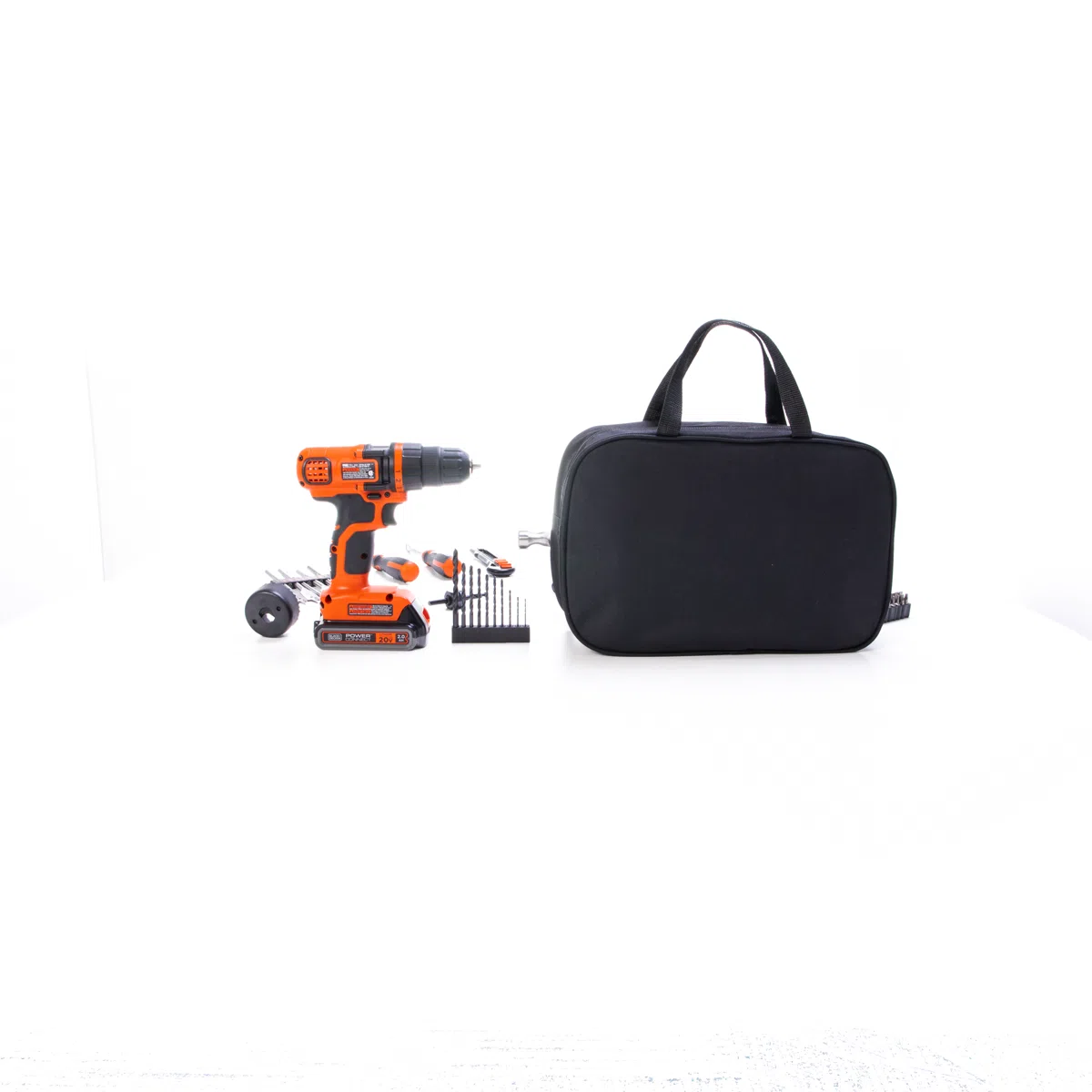 BLACK+DECKER 20V MAX POWERCONNECT Cordless Drill/Driver With 68-Piece Project Kit and Tool Bag, Battery and Charger Included view 5