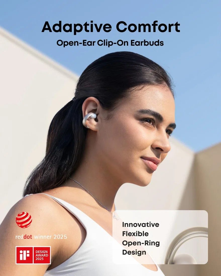 soundcore AeroClip | Open-Ear Clip-On Earbuds with Adaptive Comfort view 2