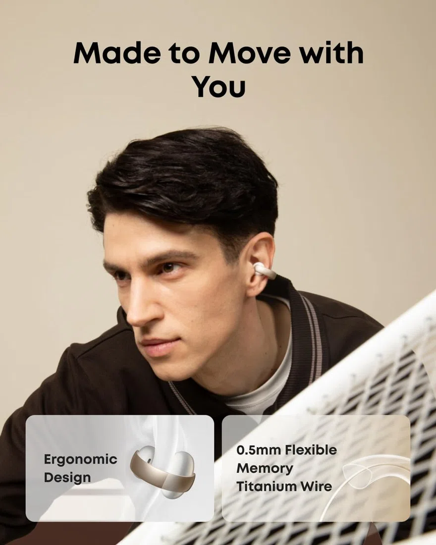 soundcore AeroClip | Open-Ear Clip-On Earbuds with Adaptive Comfort view 3