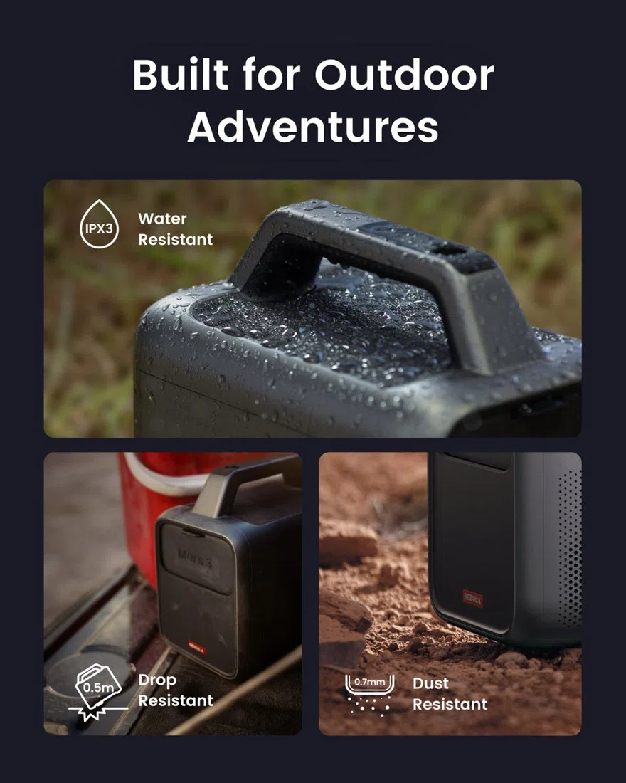 soundcore Nebula Mars 3 | Outdoor Projector with 5H Long Playtime view 3