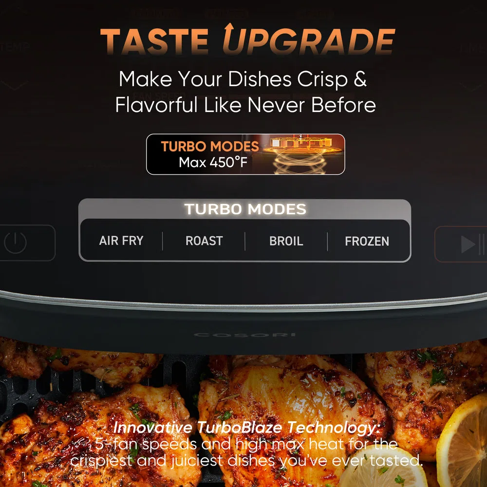 TurboBlaze™ 6.0-Quart Air Fryer - Dark Gray view 2