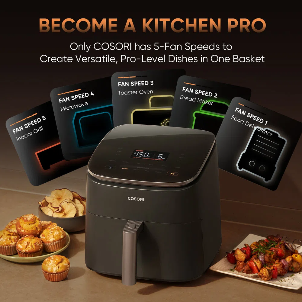 TurboBlaze™ 6.0-Quart Air Fryer - Dark Gray view 4