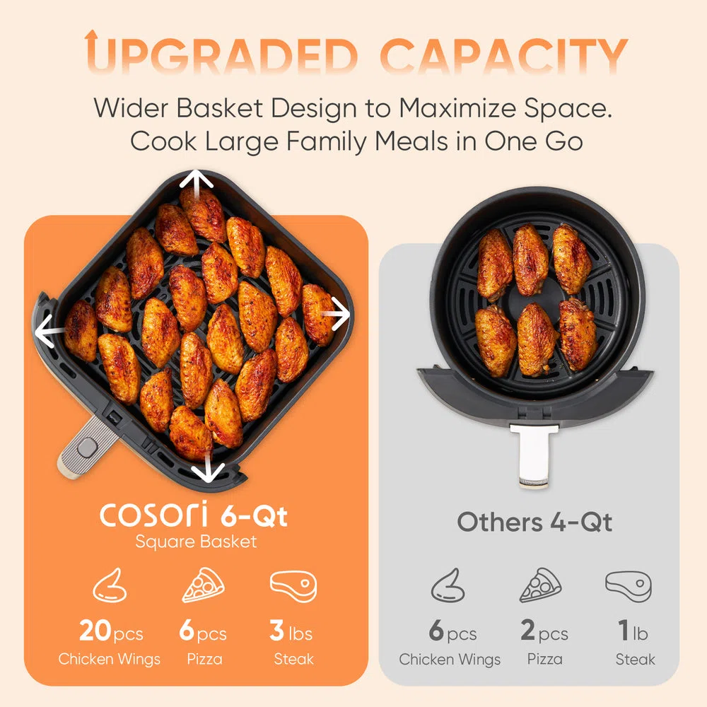 TurboBlaze™ 6.0-Quart Air Fryer - Dark Gray view 6